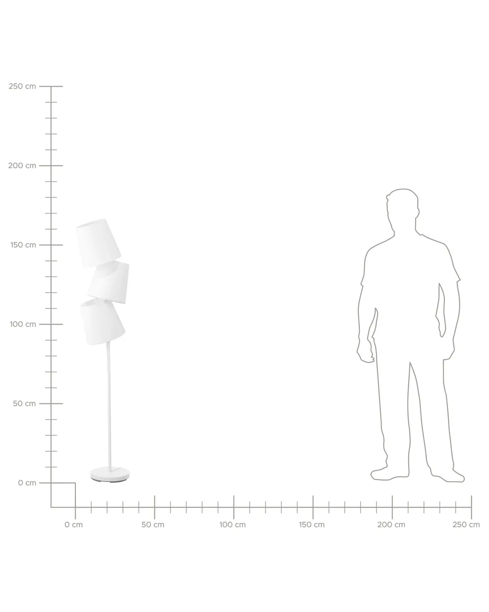 Floor Lamp RIO GRANDE Metal Off-White_859543