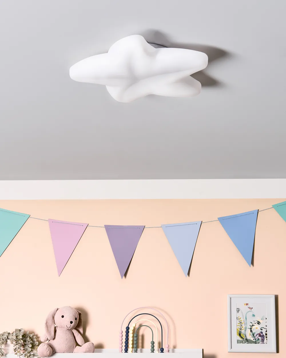 LED Ceiling Lamp Starfish SURNA with Dimmer White_934340
