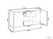 2 Door Sideboard TIFTON Dark Brown_758680