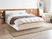 Ottoman Bed ORBEY Boucle Off-White 160 x 200 cm (EU King Size)_981723