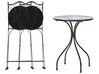 Metal Garden Bistro Set Black COZZANA_922451