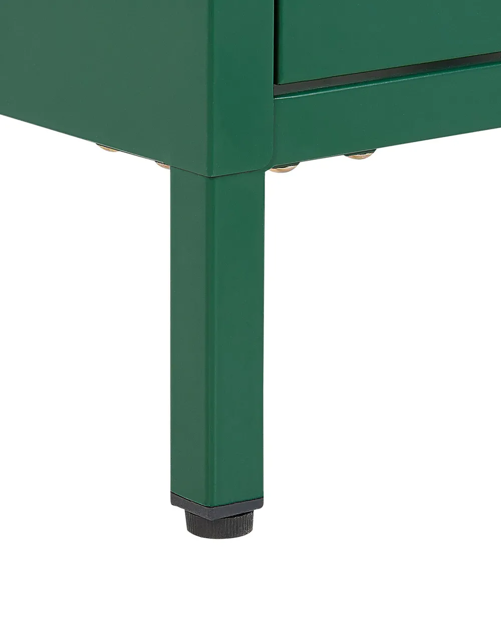 2 Drawer Bedside Table MALAVI Metal Green_826260
