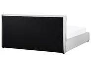Ottoman Bed BAJONNA Velvet Off-White 180 x 200 cm (EU Super King)_871317