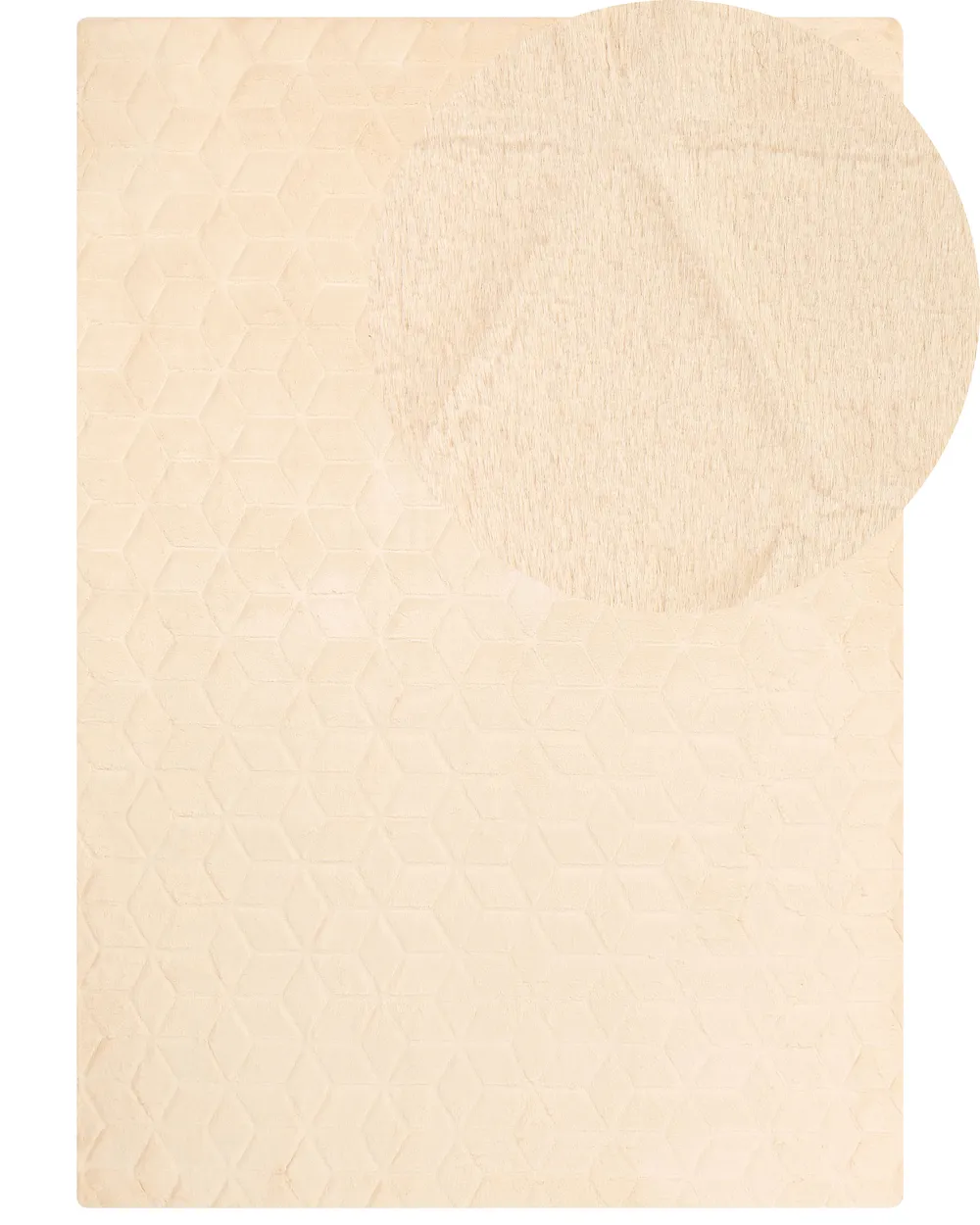 Tappeto finta pelle beige THATTA Varie Dimensioni