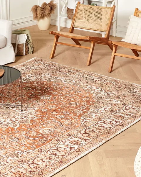 Vloerkleed wol rood 80 x 150 cm SINANLI | Gratis Levering