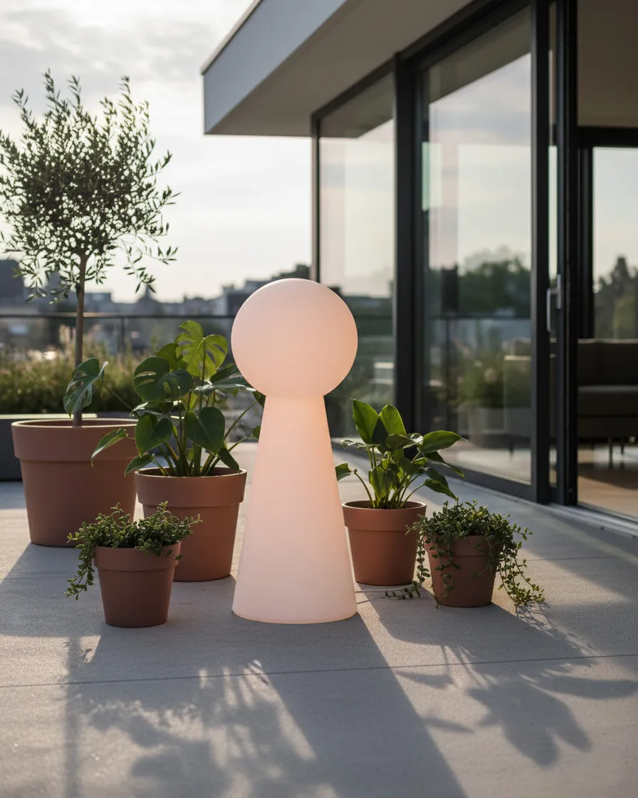 Outdoor LED Floor Lamp TORNE White_1022127