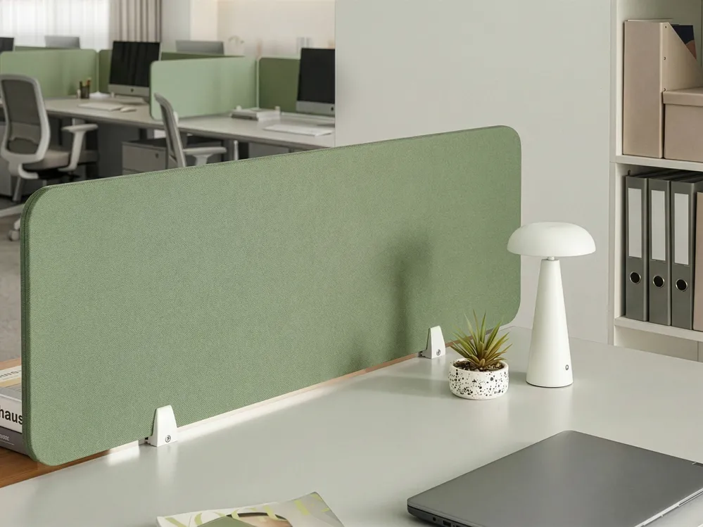 Desk Screen WALLY 120 x 40 cm Green