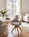 Dining Chair Swivel MARCY Boucle Beige