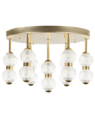 Metal LED Ceiling Lamp Gold YOWAKA