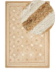 Tappeto MENGEN Beige 200 x 300 cm Iuta_885034