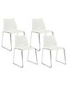 Sada 4 jídelních židlí bílé HARTLEY_873438