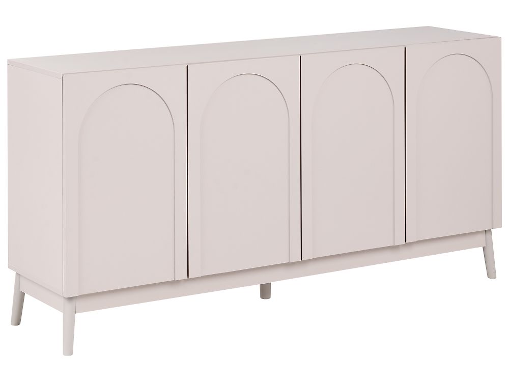 4 Door Sideboard BOULIA Light Beige