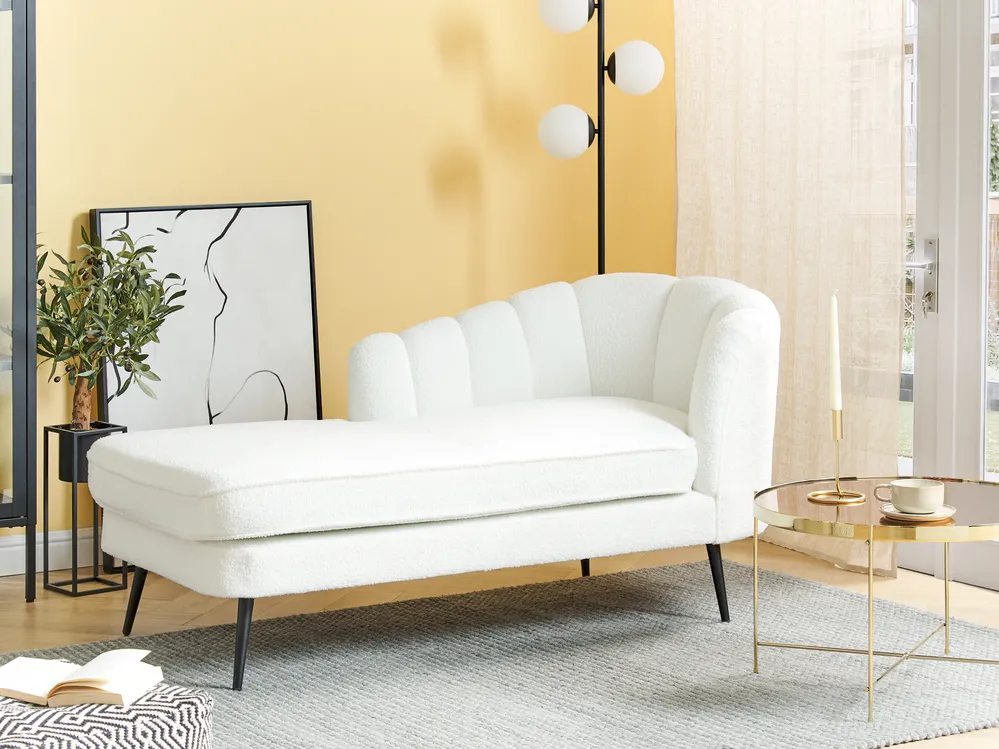Right-Hand Chaise Longue ALLIER Boucle Off-White_879191