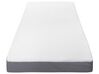 Colchón de poliéster blanco/gris con funda extraíble 80 x 200 cm PICCOLO_771636
