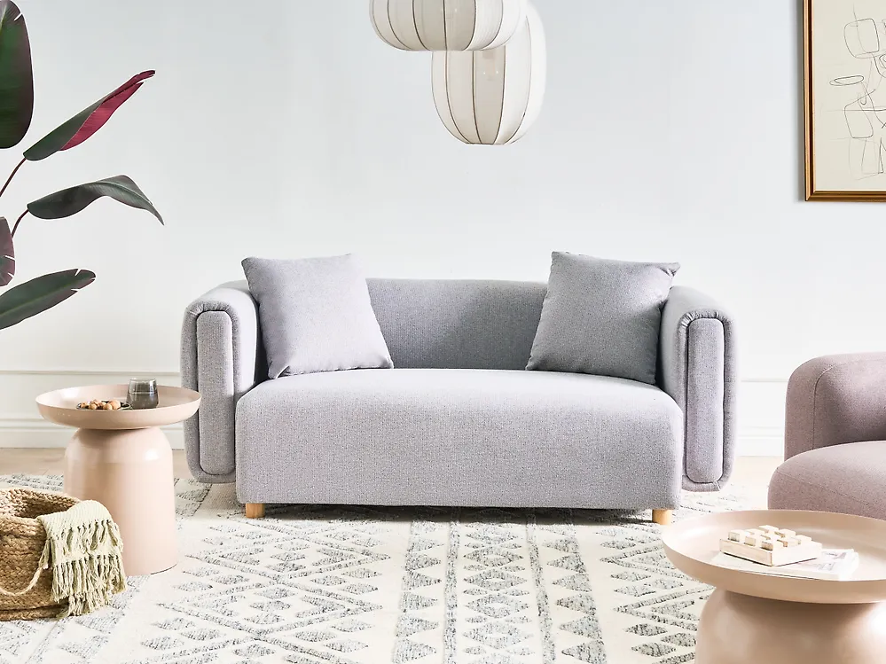 Sofa 2-Sitzer LILLEROD Stoff Grau_1179114