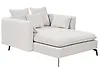 Chaise Longue CHARMES Fabric Light Beige
