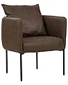 Armchair MALMOS Faux Leather Dark Brown