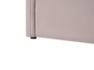 Łóżko wysuwane Welur POLIGNAC 90 x 200 cm Pastelowy róż_1081309