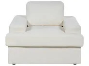Set da salotto 4 posti ALLA Bouclé Bianco sporco_894022