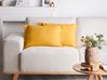 Set of 2 Cotton Cushions 35 x 50 cm Yellow MABA_940220