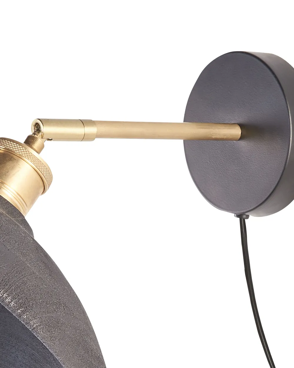 Wall Lamp YERALA Adjustable Mango Wood Black_867917