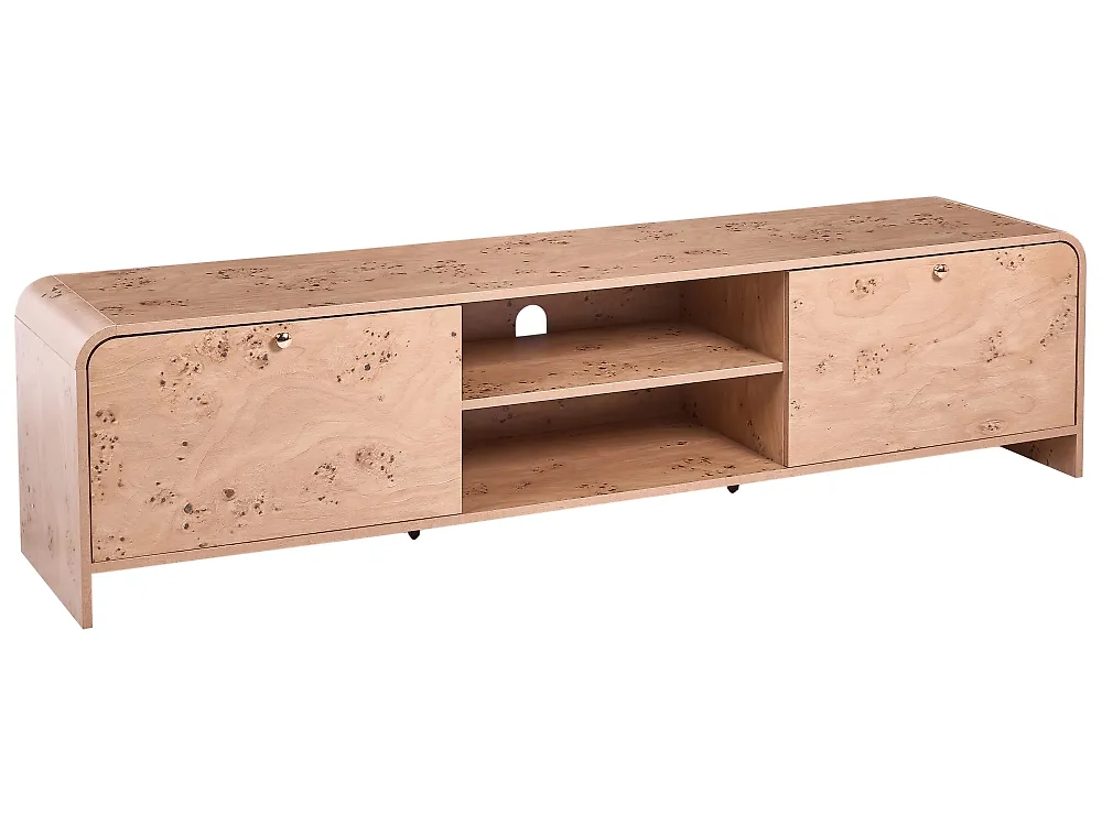 TV Stand WOODFORD Burl Effect