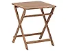 Garden Side Table Folding PARAGGI 60 cm 60 cm Certified Acacia Wood Brown