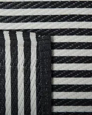 Tappeto per esterni HALDIA Nero 90 x 180 cm_716475