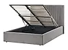 Ottoman Bed VION Velvet Grey 120 x 200 cm (EU Small Double)