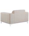 Tuinfauteuil set van 2 stof beige/wit ROVIGO_784652