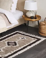 Tapis GEYVE Beige 80 x 150 cm Coton_1179796