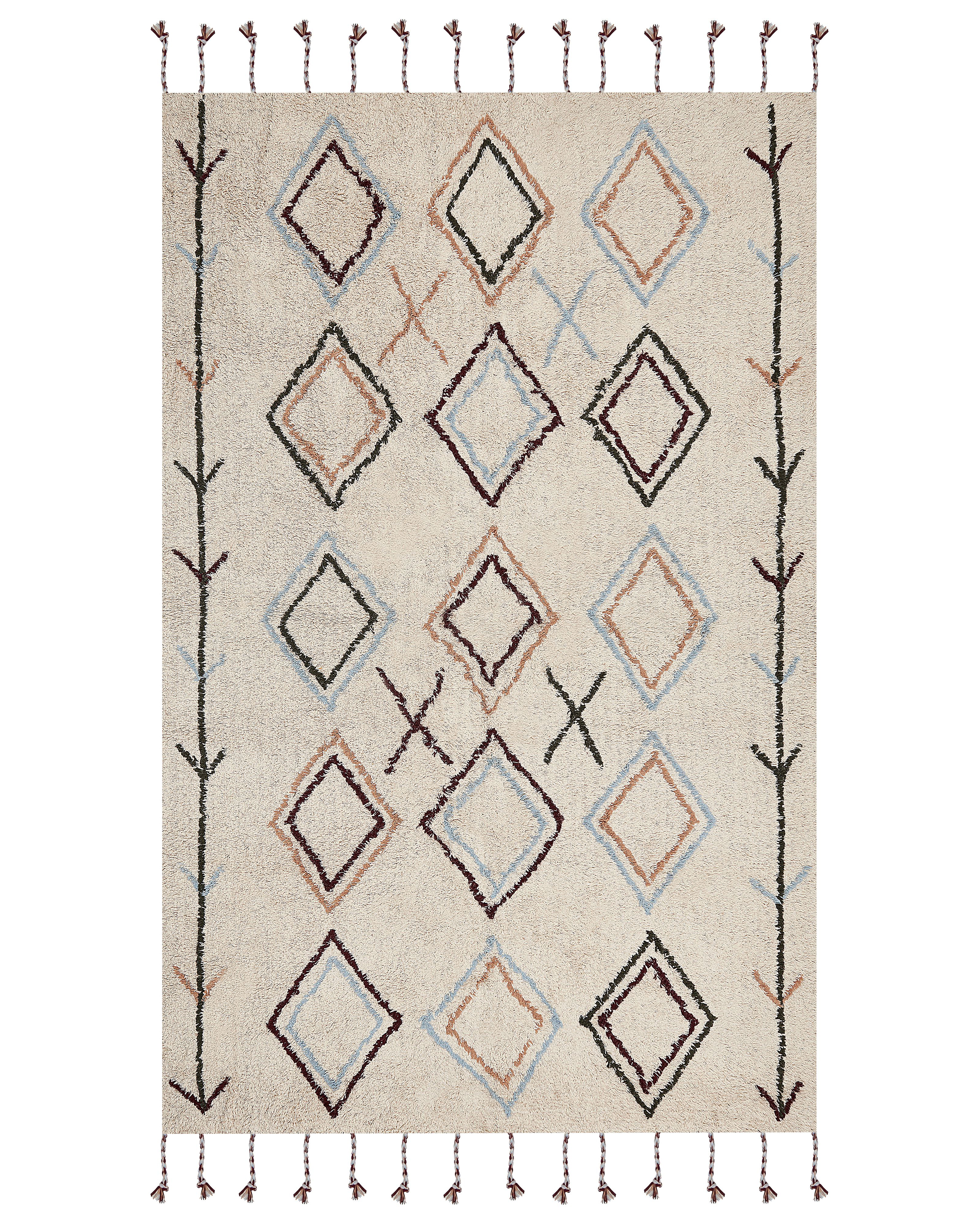 Bavlněný koberec 160 x 230 cm béžový CORUM_839423