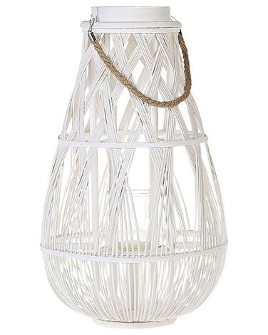 Idilli Fehér Bambusz Lámpás 56 cm TONGA
