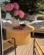 Set of 2 Coffee Tables SALANTI with Storage Rattan Natural_1008900