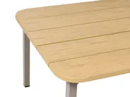 Garden Lounge Set with Table 5 Seater MURATO Metal Beige_1023500