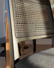 Set of 2 Dining Chairs TAMARAC Wood Black_1024095