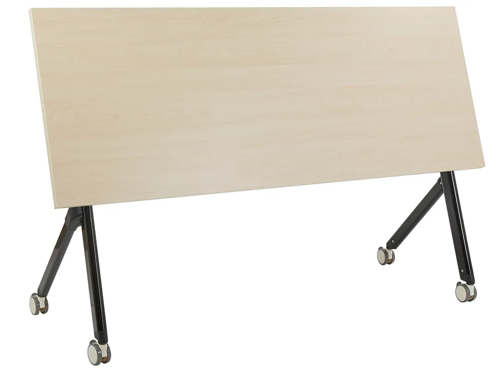 Scrivania pieghevole BENDI 160 cm 60 cm con ruote Marrone chiaro_922340