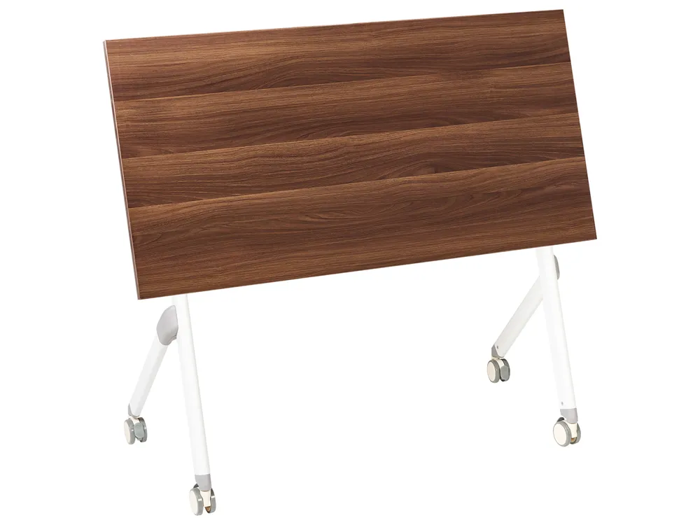 Foldable Office Desk BENDI 120 cm 60 cm Dark Brown_1030669