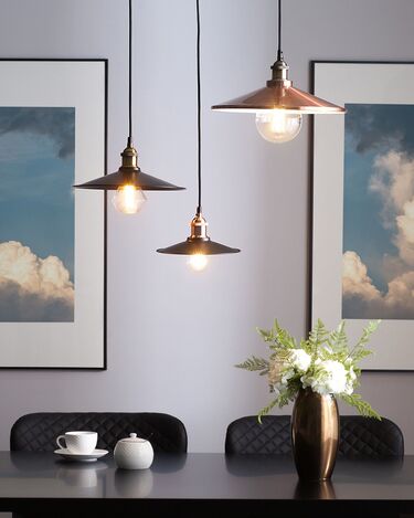 Metal Pendant Lamp Black SWIFT Large