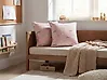 Set of 2 Decorative Cushions ARALES 45 x 45 cm Cotton Pastel Pink Animal Pattern