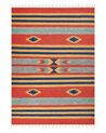 Bavlnený kelímový koberec 140 x 200 cm viacfarebný HATIS_870121