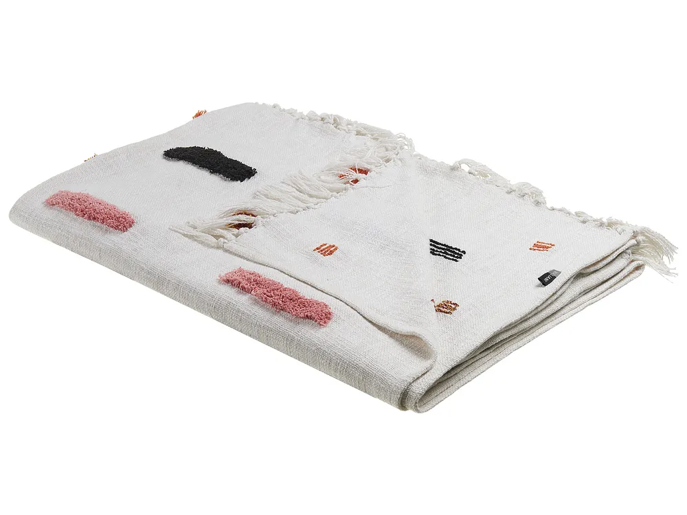 Blanket ALAPPUZHA Cotton 130 x 180 cm White