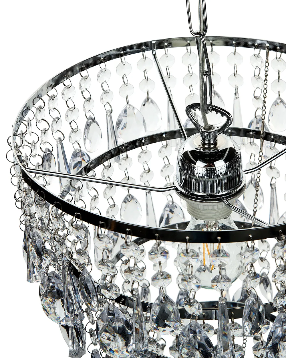 Lampadario ENTWASH Metallo Argento_753667