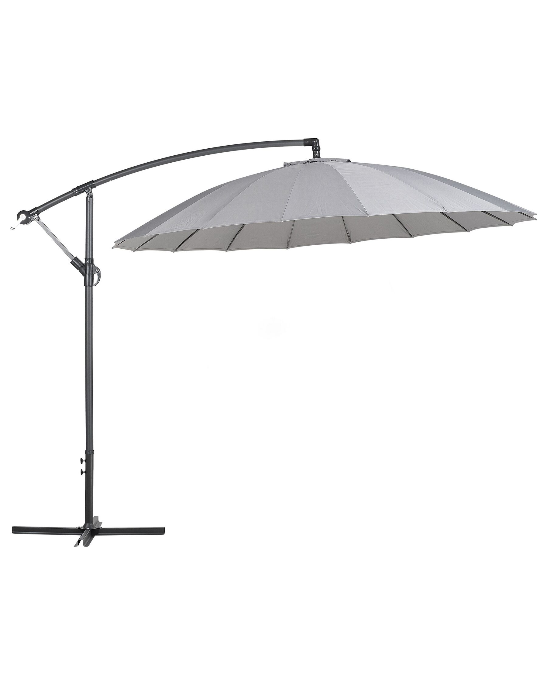 Cantilever Garden Parasol ⌀ 2.68 m Dark Grey CALABRIA II_738541