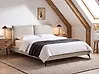 Bed Corduroy MELLE 180 x 200 cm (EU Super King) Light Beige