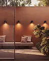 Set of 4 Outdoor Wall Lights AVIA Black