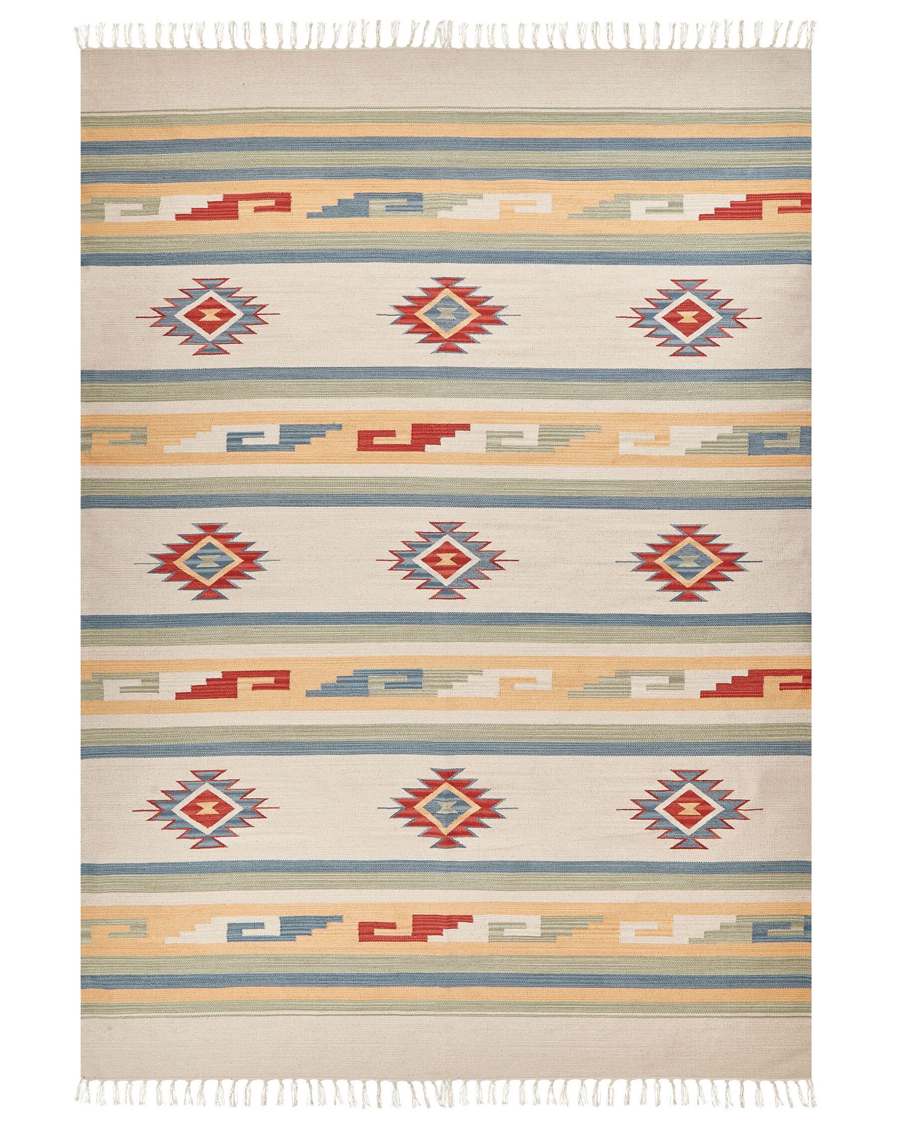 Tappeto kilim cotone multicolore 200 x 300 cm APARAN_869643