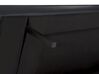 Háromszemélyes  Bőrhatású Kanapéágy Fekete Színb en 180 cm BRISTOL _904980