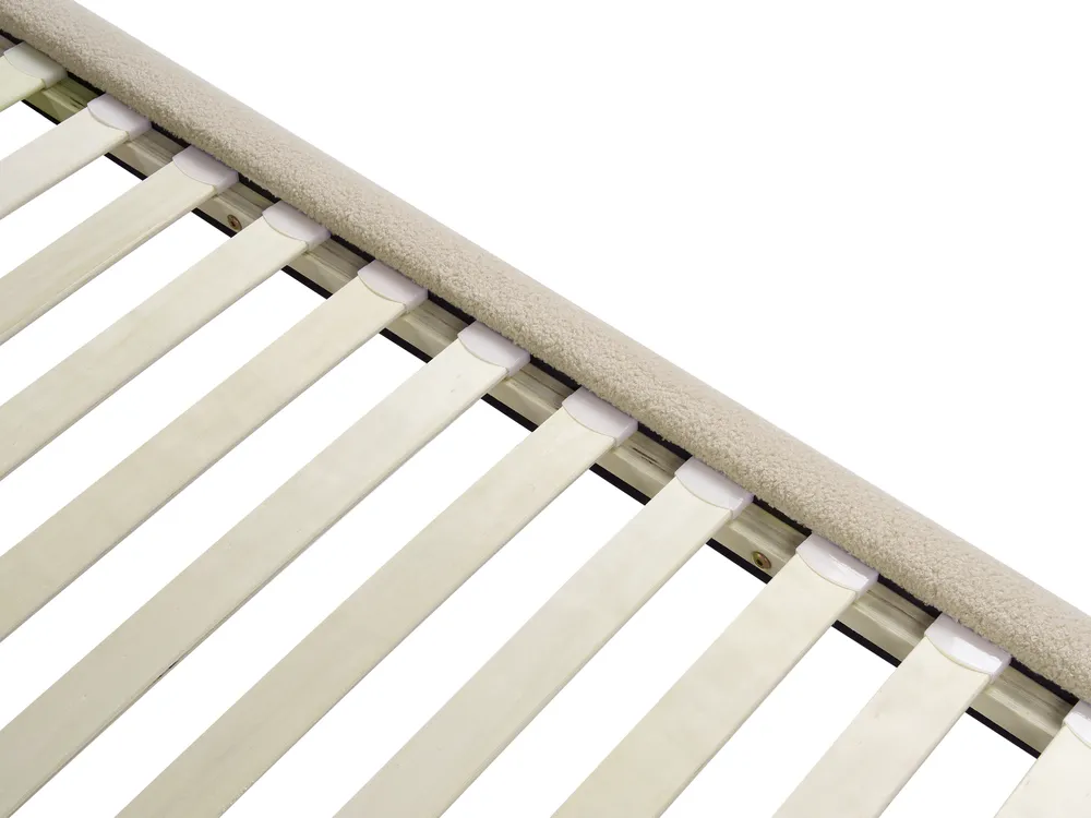 Bed Boucle SOULISSE 180 x 200 cm (EU Super King) Beige_1129668