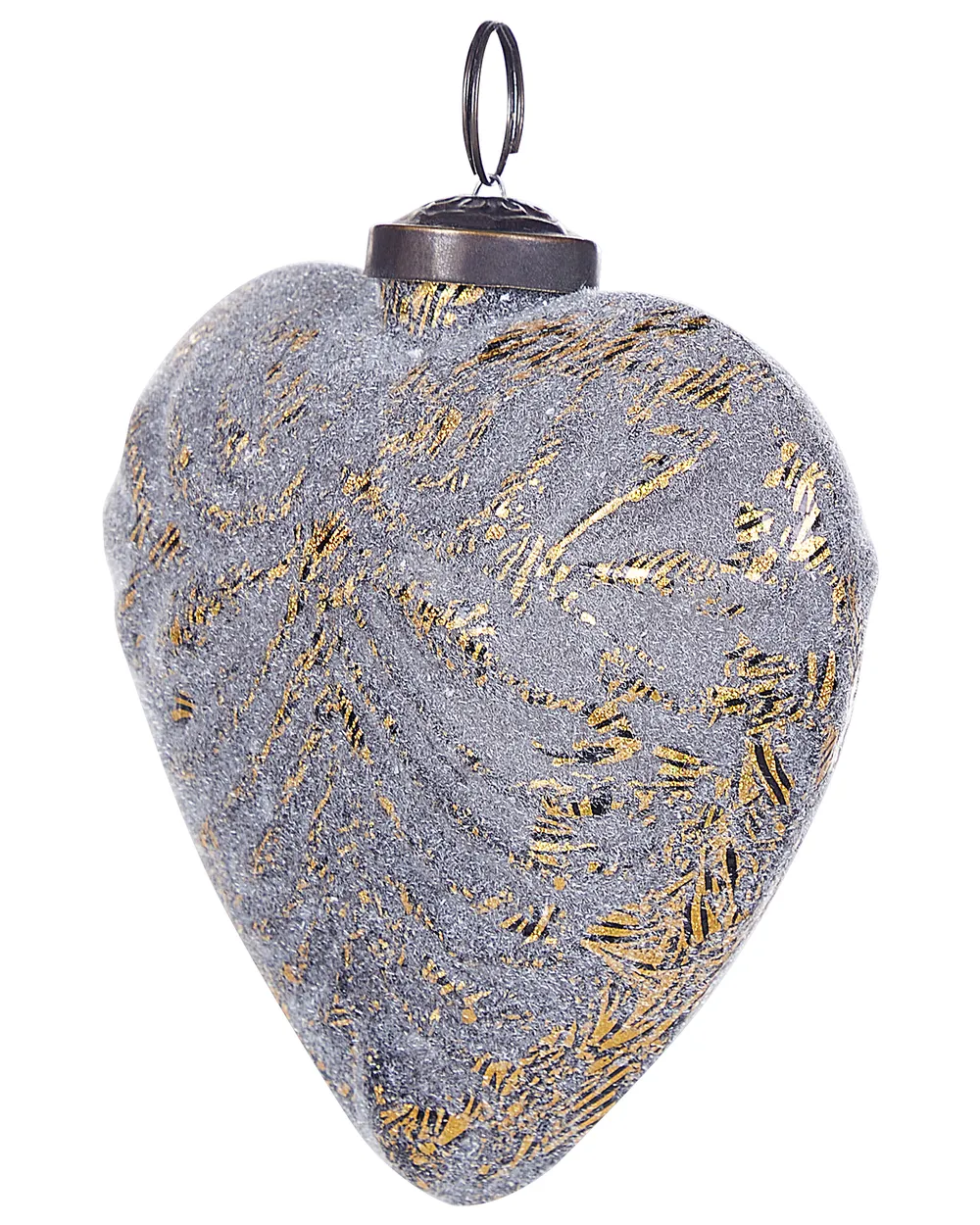 Set di 4 palline decorative FERIABLE Vetro Grigio_899350
